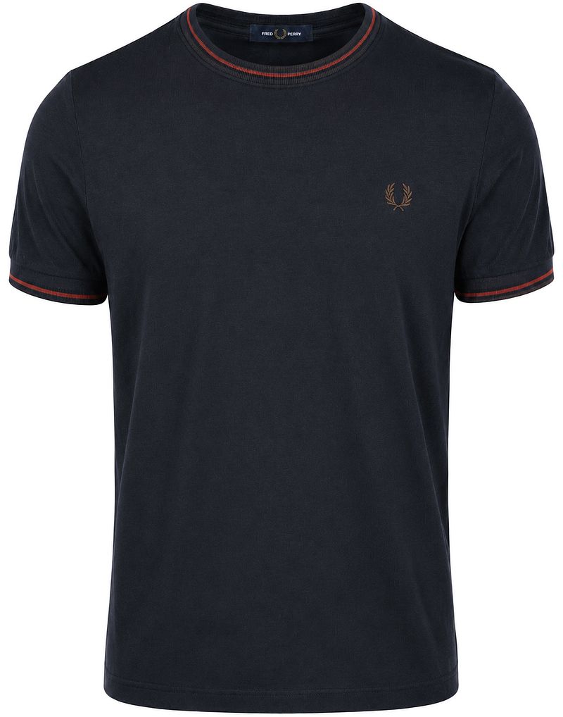 Fred Perry Twin Tipped T-shirt Navy 75C