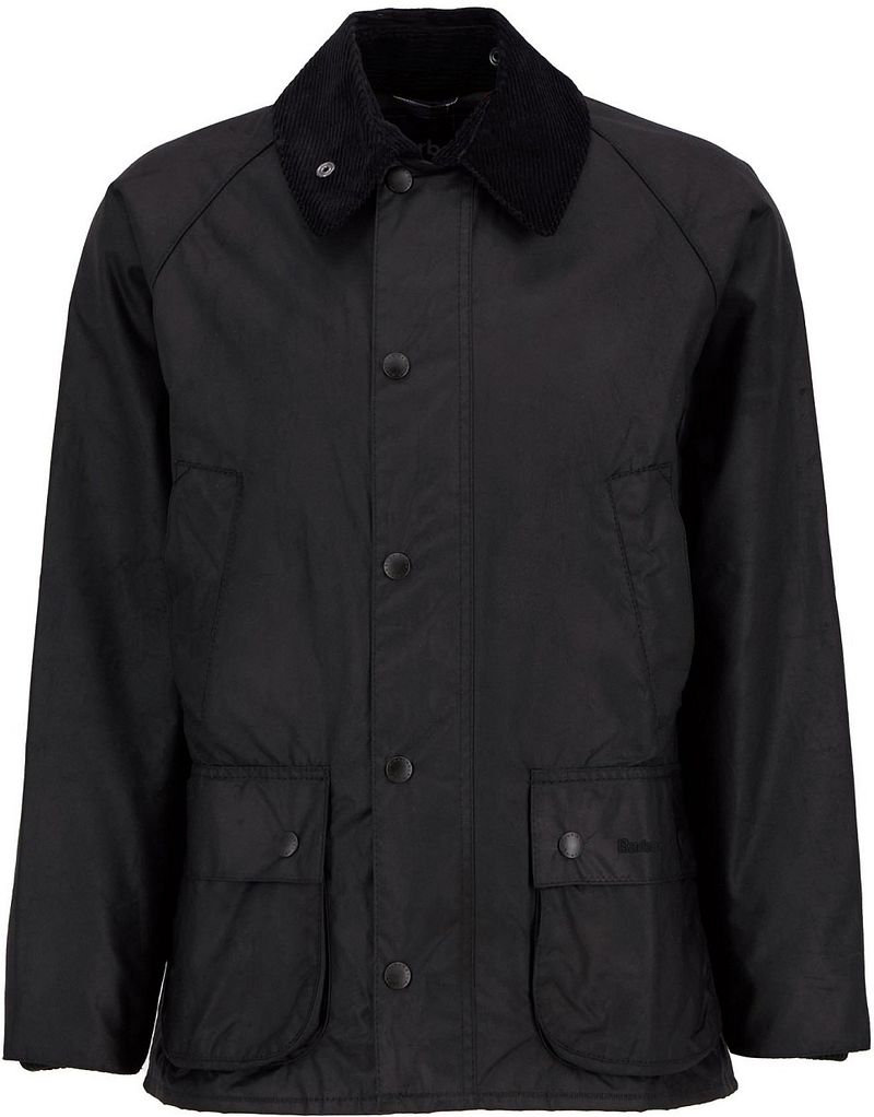Barbour Bedale Wachsjacke Schwarz - Größe 58 günstig online kaufen