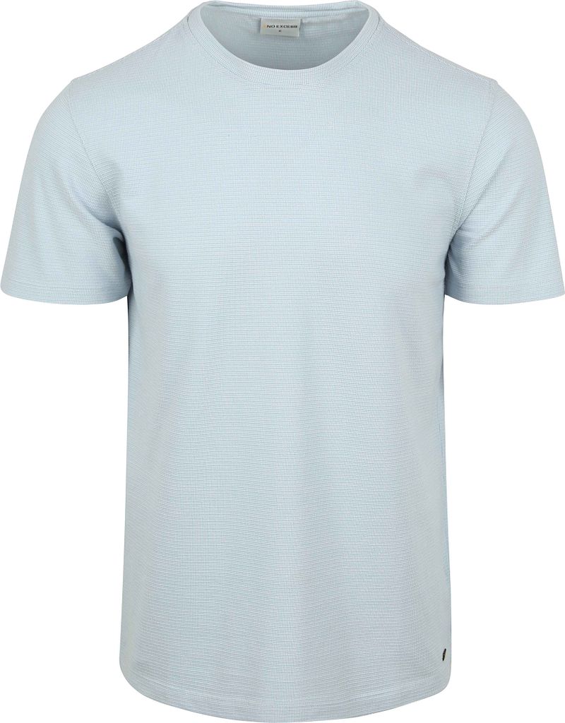 No Excess Structure T-Shirt Hellblau - Größe L günstig online kaufen