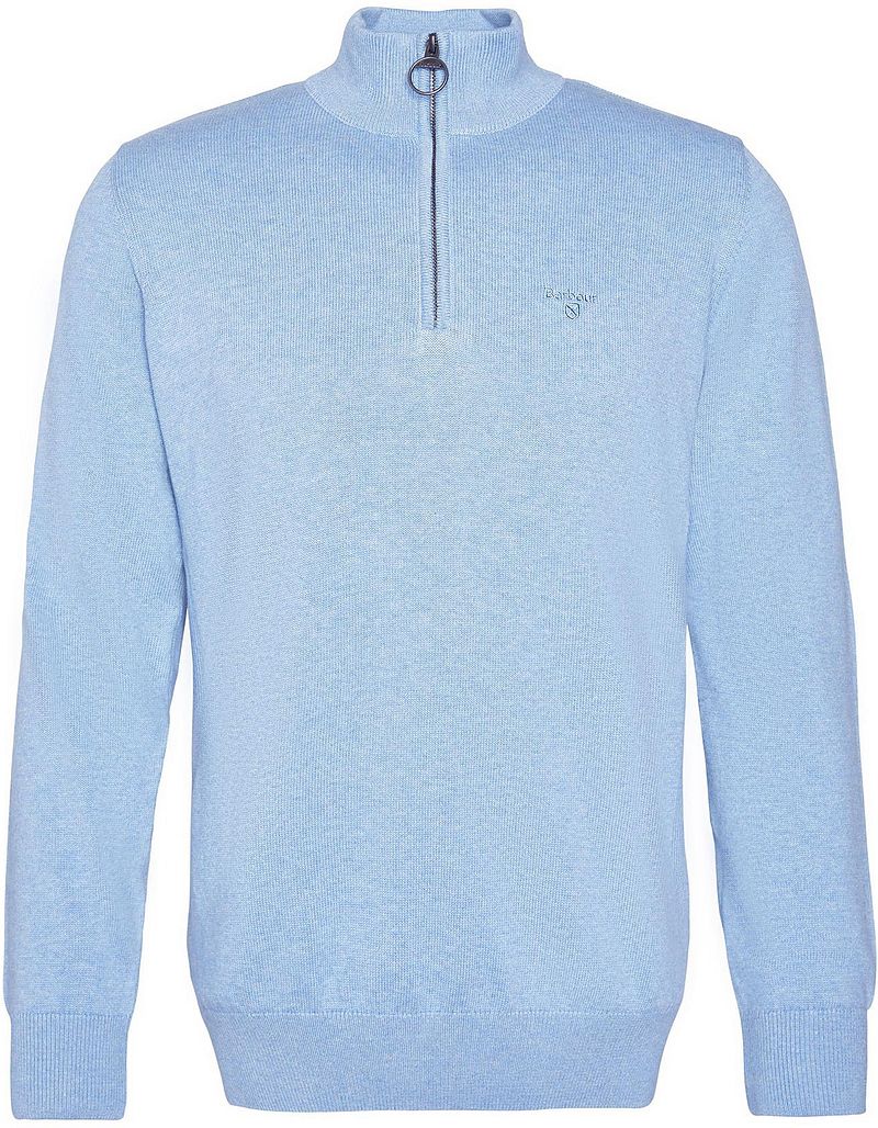 Barbour Half Zip Pullover Hellblau - Größe XL günstig online kaufen