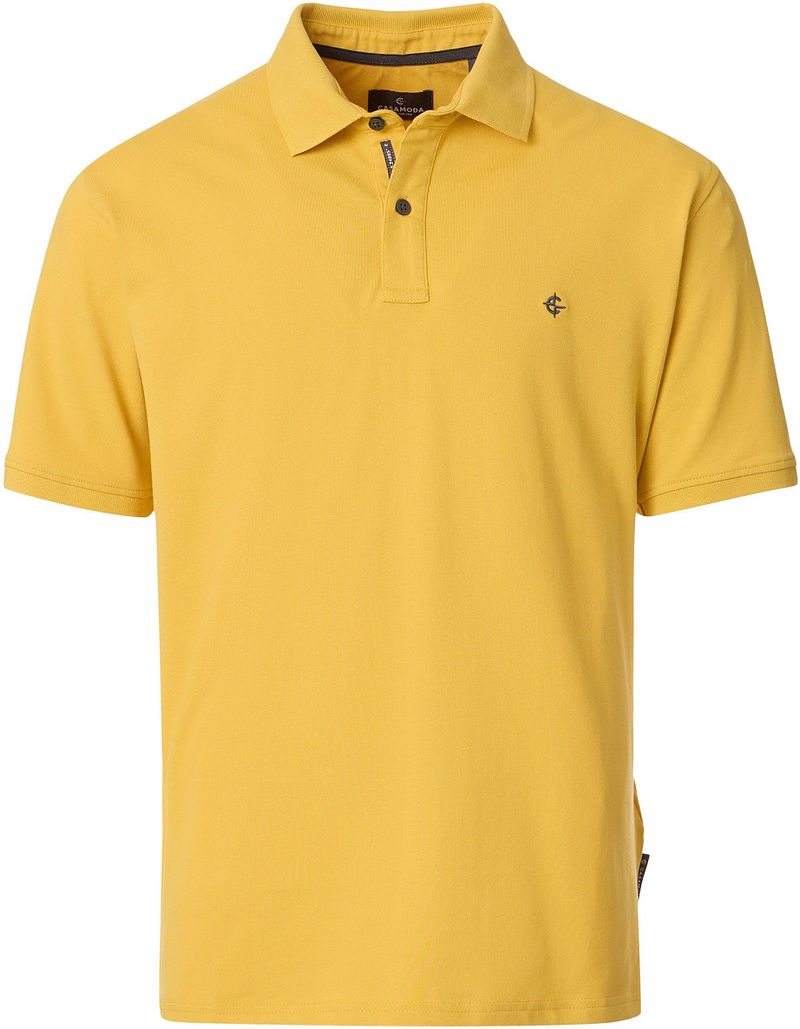 Casa Moda Poloshirt Stretch Mustard Gelb - Größe 5XL günstig online kaufen