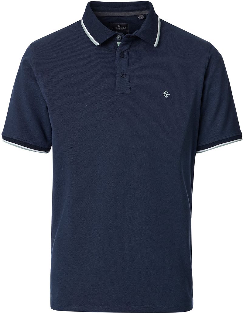 Casamoda Polo Piqu&eacute; Contrast Navy