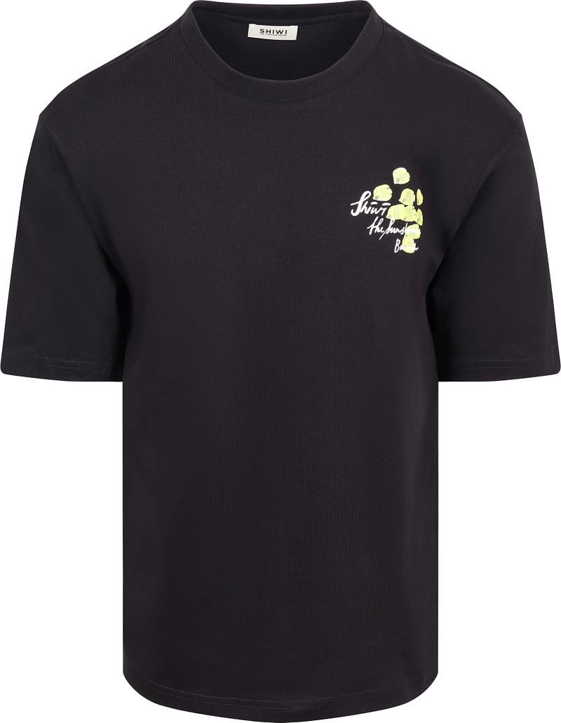Shiwi T-Shirt Finn Key Paradise Zwart