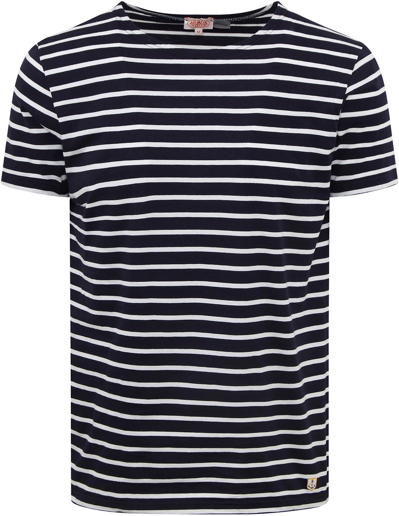 Armor-Lux T-Shirt Streifen Navy - Größe M günstig online kaufen
