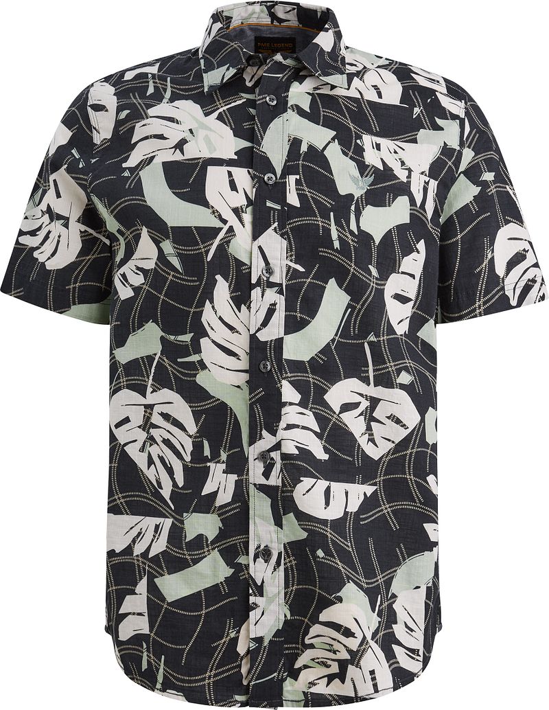 PME Legend Short Sleeve Hemd Druck Carbon - Größe 3XL