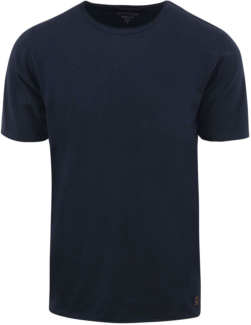 Dstrezzed Mc Queen T-shirt Melange Donkerblauw