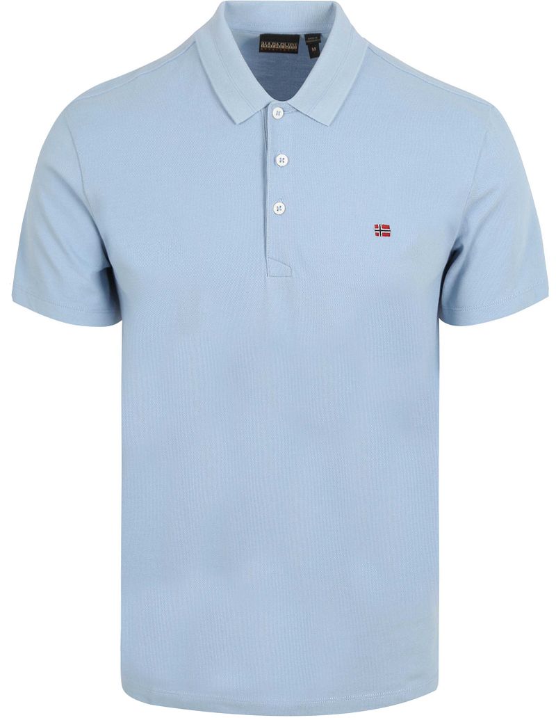 Napapijri Ealis Polo Chambray Blauw
