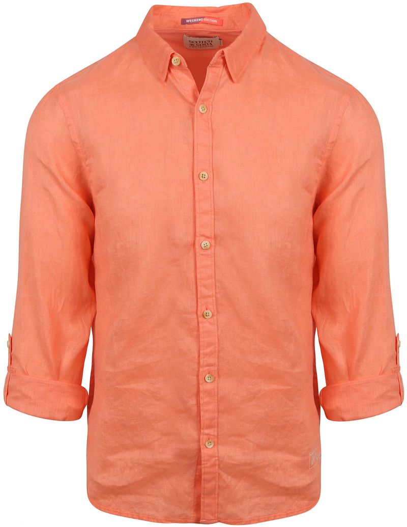 Scotch and Soda Leinen Hemd Lachs - Größe XXL günstig online kaufen