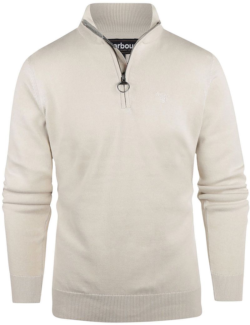 Barbour Pullover Half Zip Ecru - Größe XXL günstig online kaufen