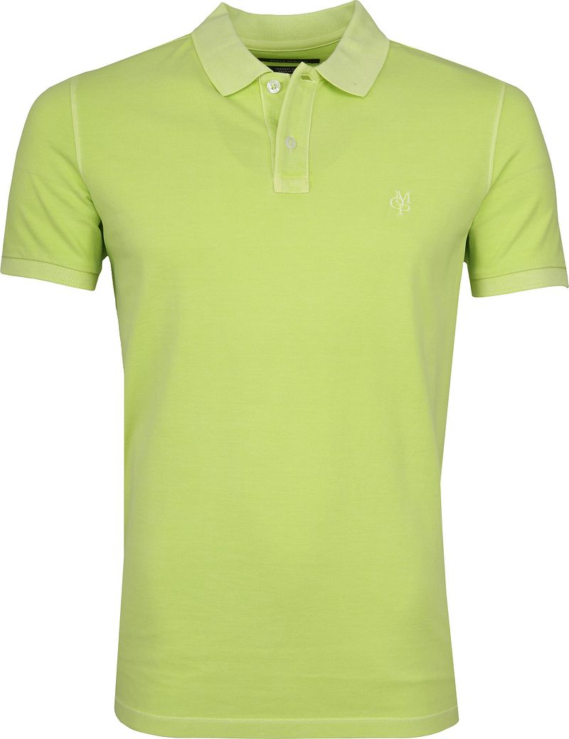 Marc O'Polo Poloshirt Garment Dyed Sharp Grün - Größe L günstig online kaufen