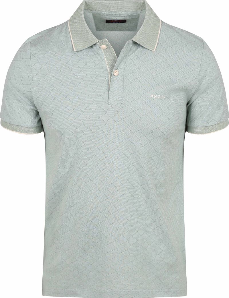 New zealand auckland NZA Polo Goora Jacquard Mist Groen