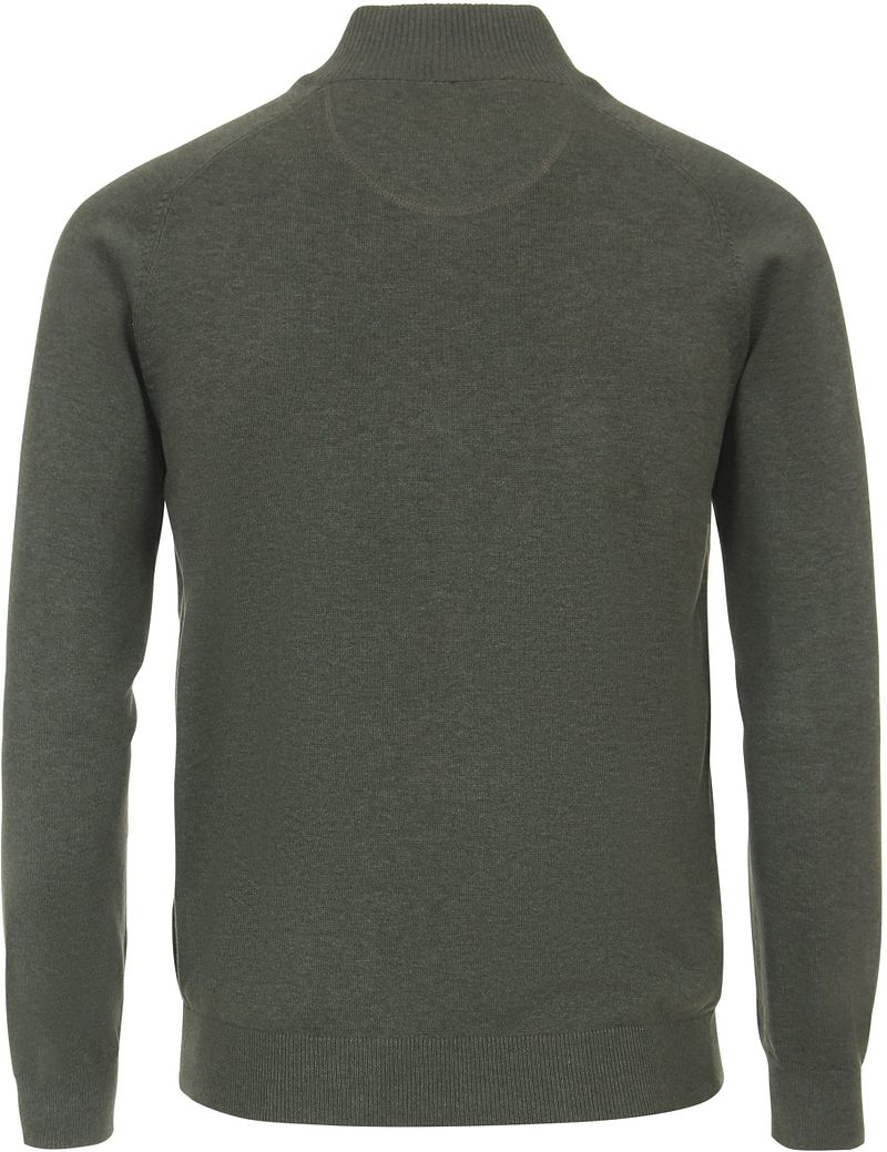 Casa Moda Strickjacke Zip Grün - Größe L günstig online kaufen