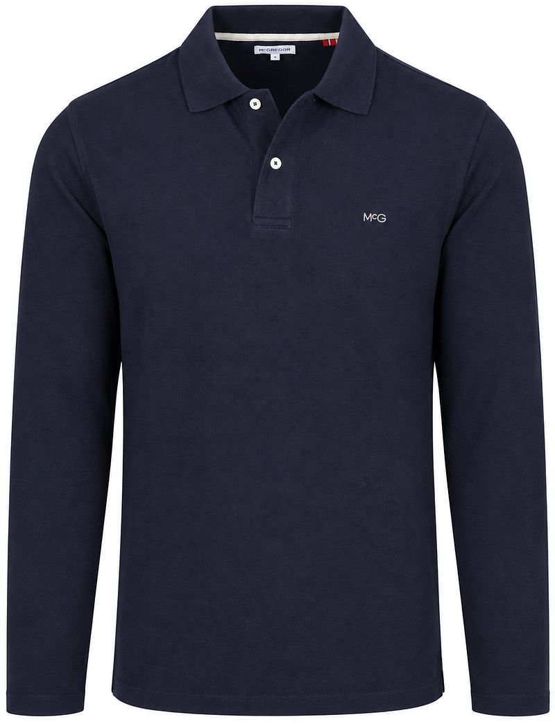 McGregor Longsleeve Classic Poloshirt Navy - Größe M