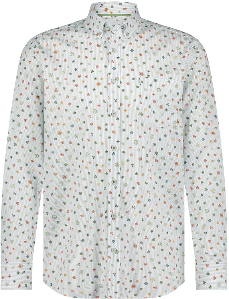 State of Art Shirt Poplin Printed Stripe Multicolour - Größe M günstig online kaufen