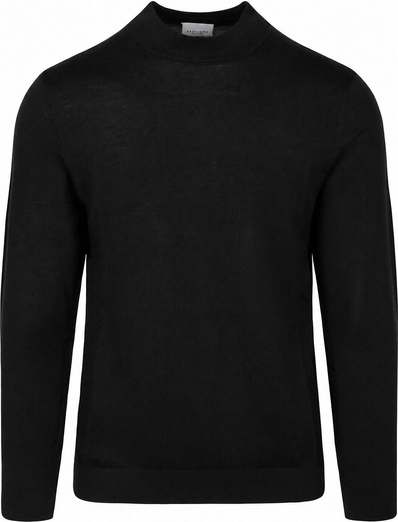 Profuomo Turtleneck Trui Merinowol Zwart