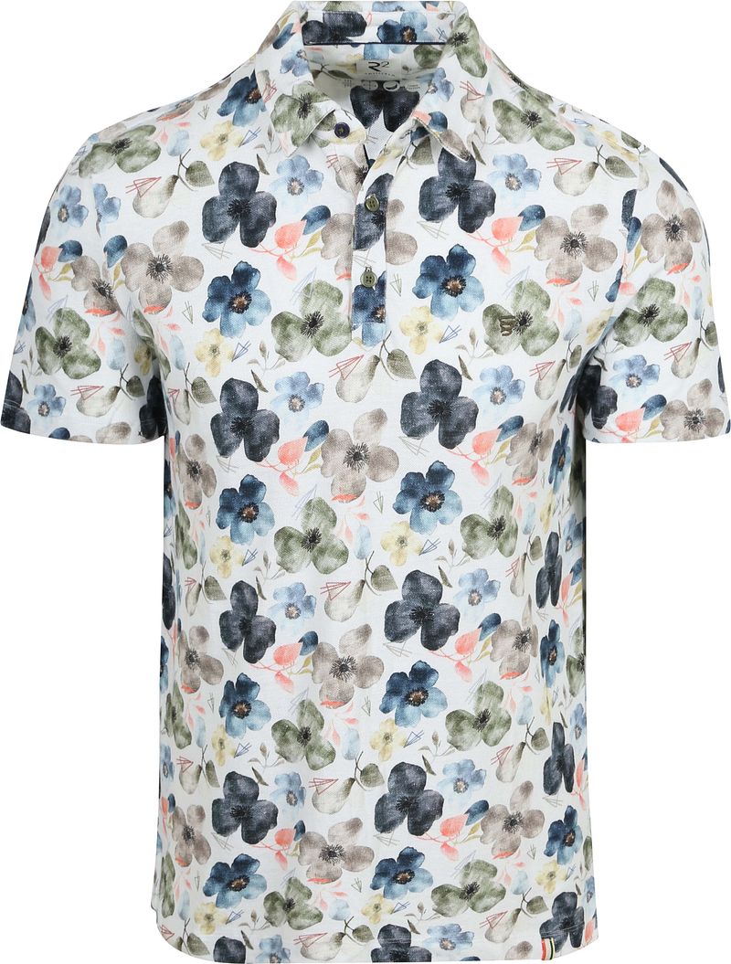 R2 Amsterdam Polo Print Multicolor
