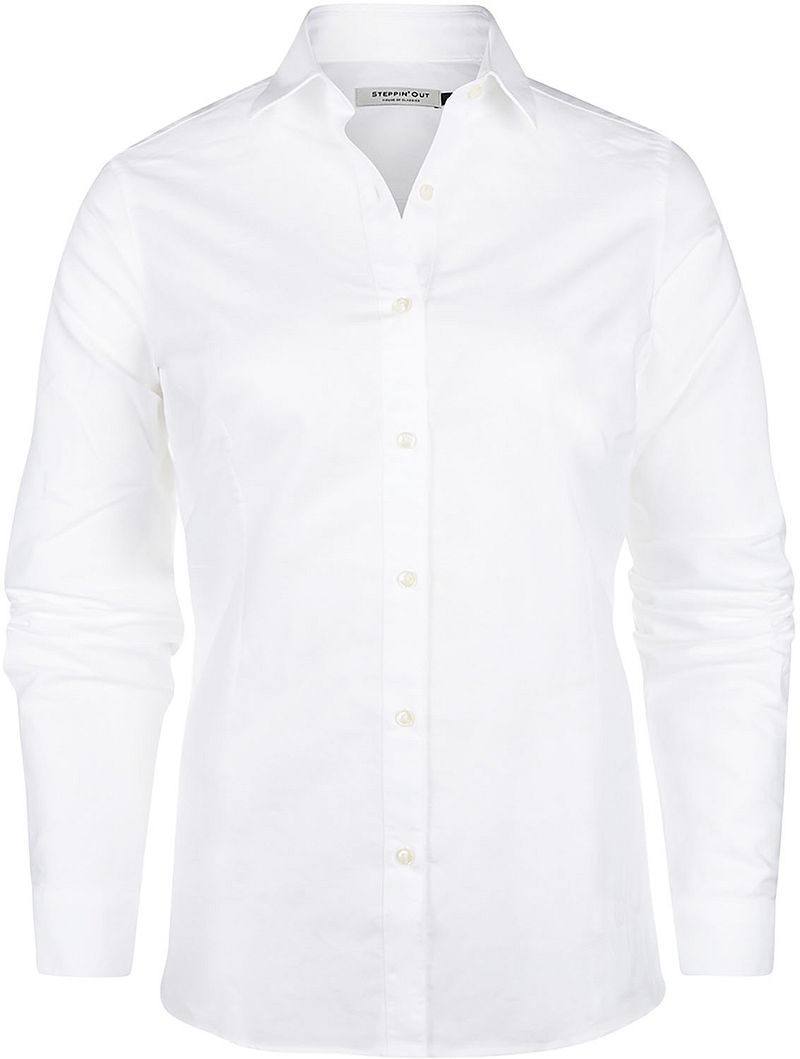 Steppin' Out Bluse Lauren Oxford Weiß - Größe S
