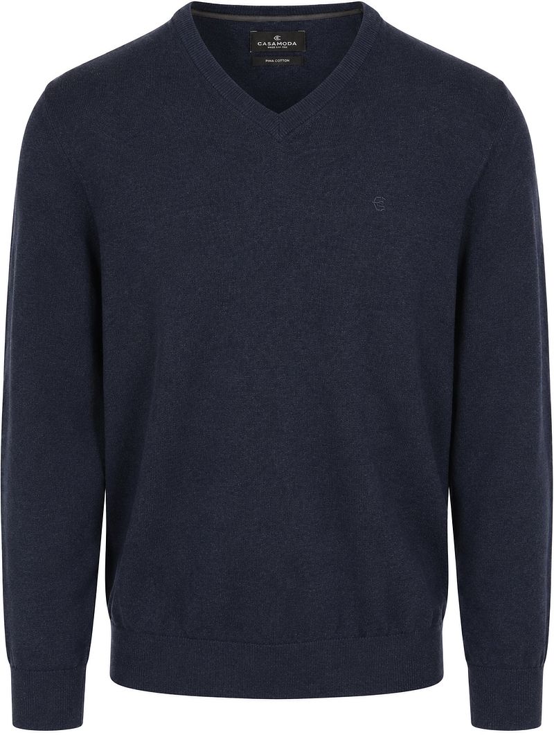 Casamoda Pullover V-Hals Navy