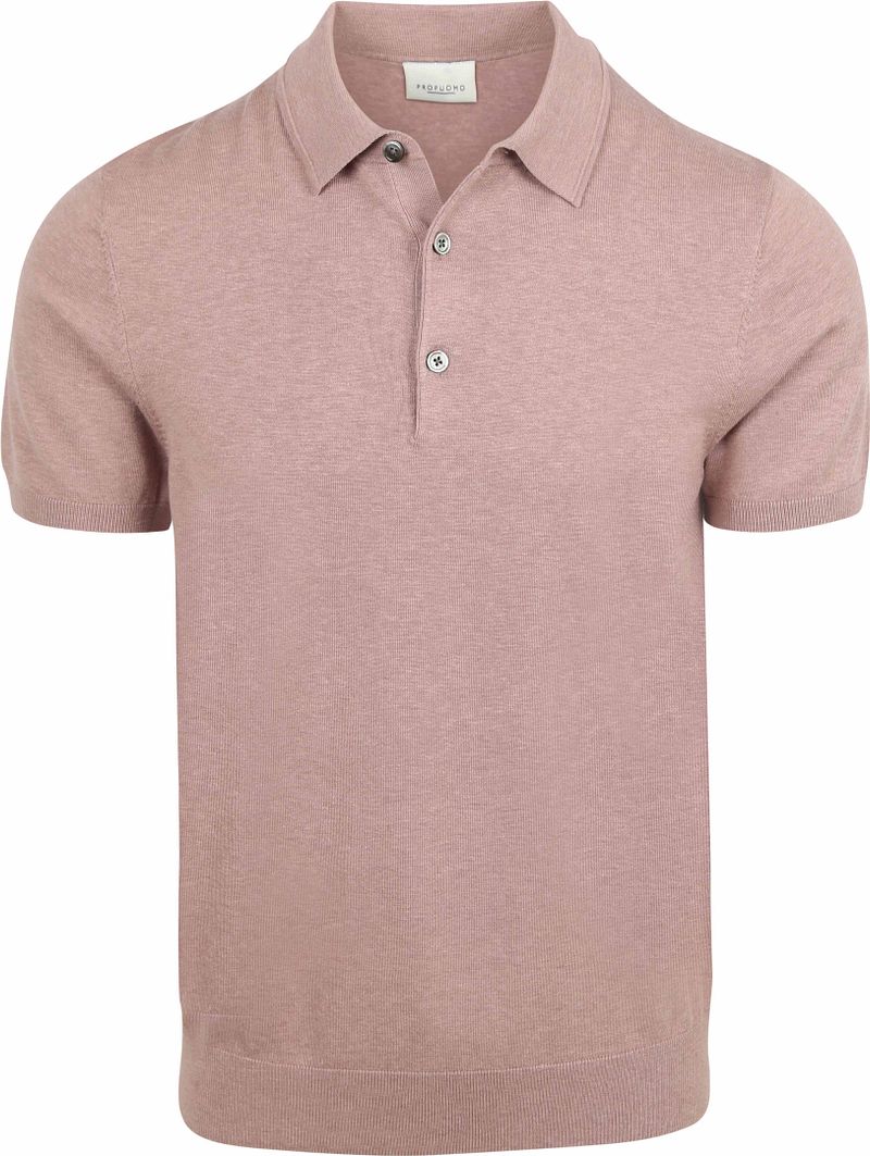 Profuomo Poloshirt Luxury Basic Roze