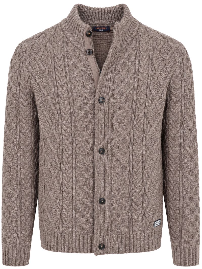 New zealand auckland NZA Pullover Cable Wool Taupe