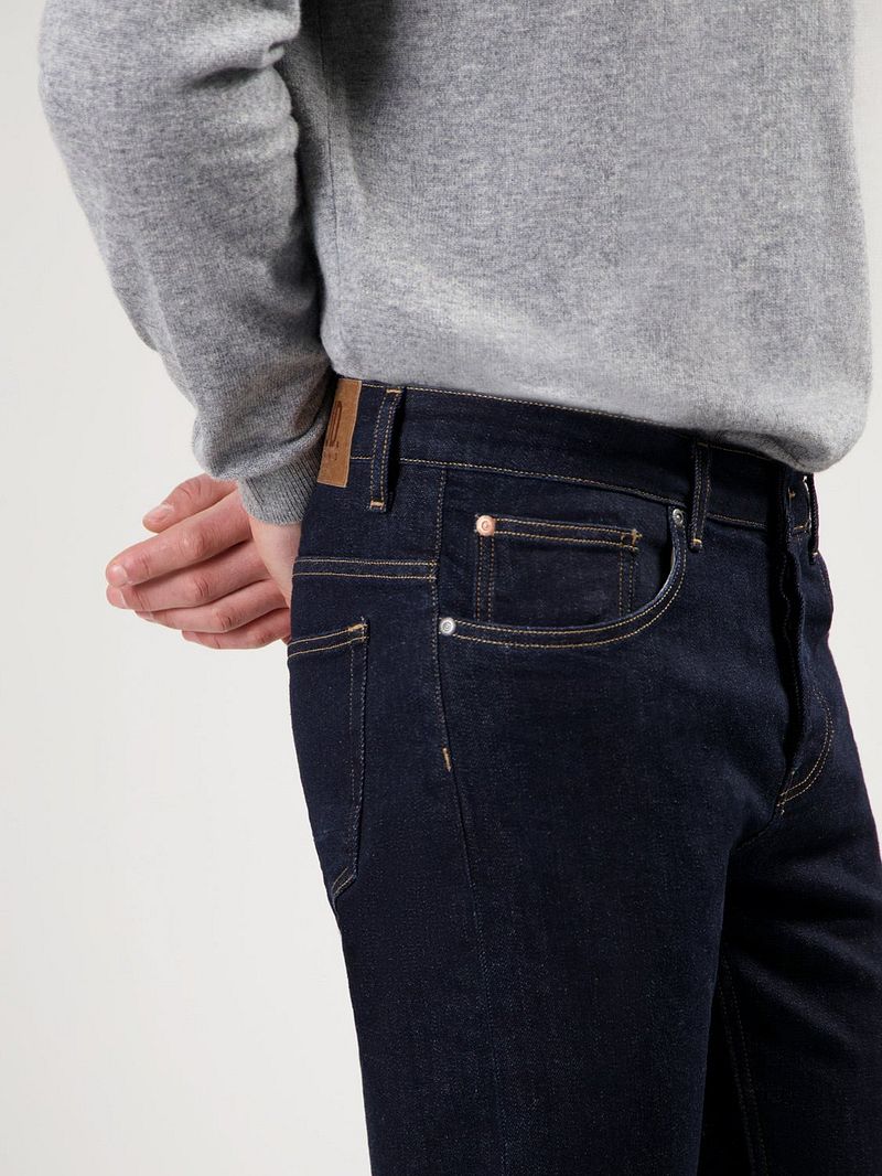 MUD Jeans Hank Dunkelblauw - Größe W 34 - L 32 günstig online kaufen