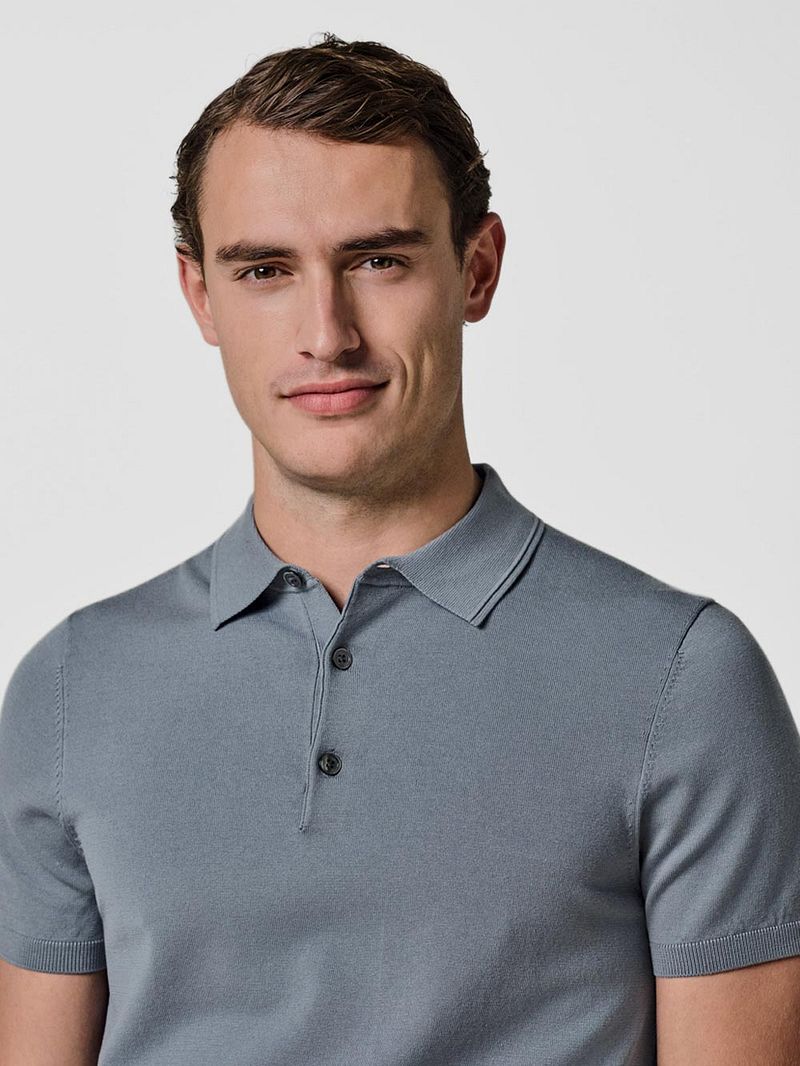 Profuomo Poloshirt Luxury Basic Blau - Größe L günstig online kaufen