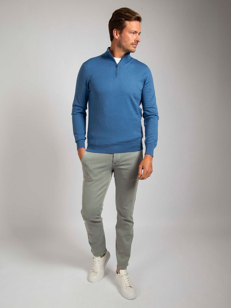 Suitable Merino Half Zip Pullover Ink Blau - Größe M günstig online kaufen