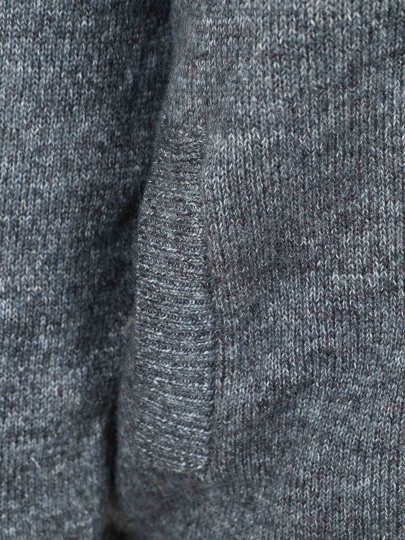 Steppin' Out Strickjacke Melange Blau Grau - Größe L günstig online kaufen