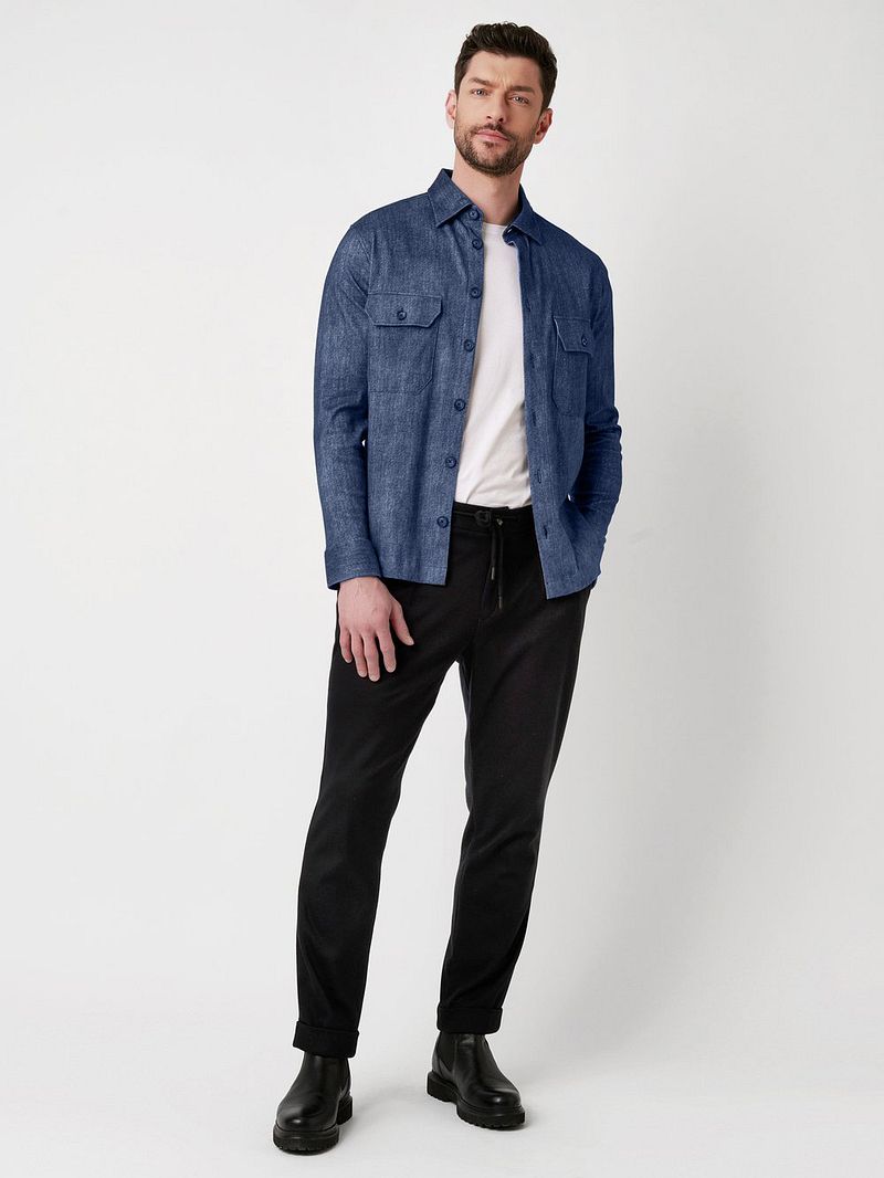 DESOTO Hemdjacke Denim Spark Dunkelblau - Größe XL günstig online kaufen