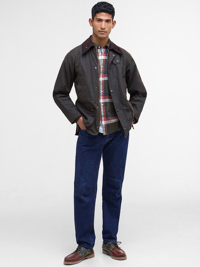 Barbour Classic Bedale Classic Wachsjacke Olivgrün - Größe 48 günstig online kaufen