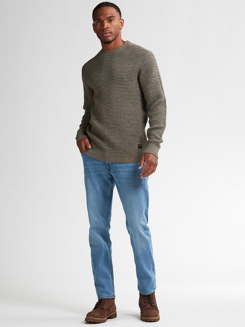 Petrol Pullover Toledo Structure Olive - Größe 3XL günstig online kaufen