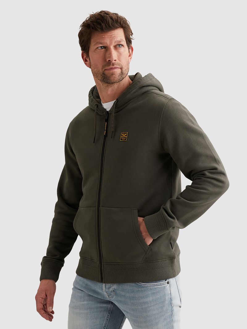 PME Legend Strickjacke Hooded Beluga Grün - Größe 3XL günstig online kaufen