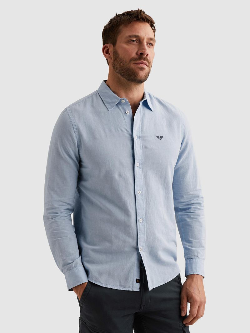 PME Legend Leinen Blend Hemd Hellblau - Größe XXL günstig online kaufen
