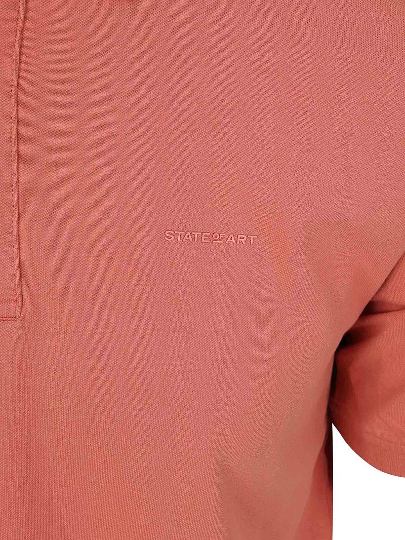 State of Art Poloshirt Piqué Old Pink - Größe L günstig online kaufen