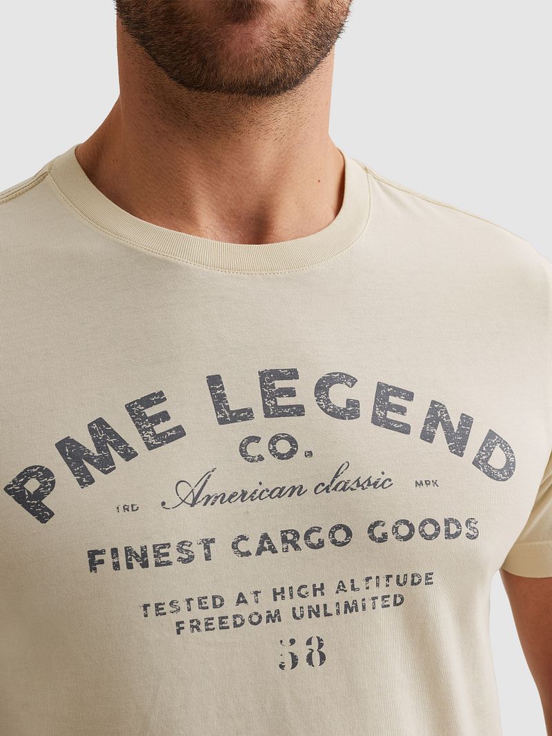 PME Legend T-Shirt Logo Artwork Ecru - Größe 3XL günstig online kaufen