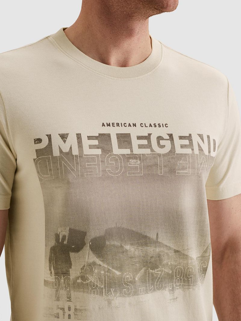 PME Legend T-Shirt Heavy Jersey Artwork Ecru - Größe L günstig online kaufen