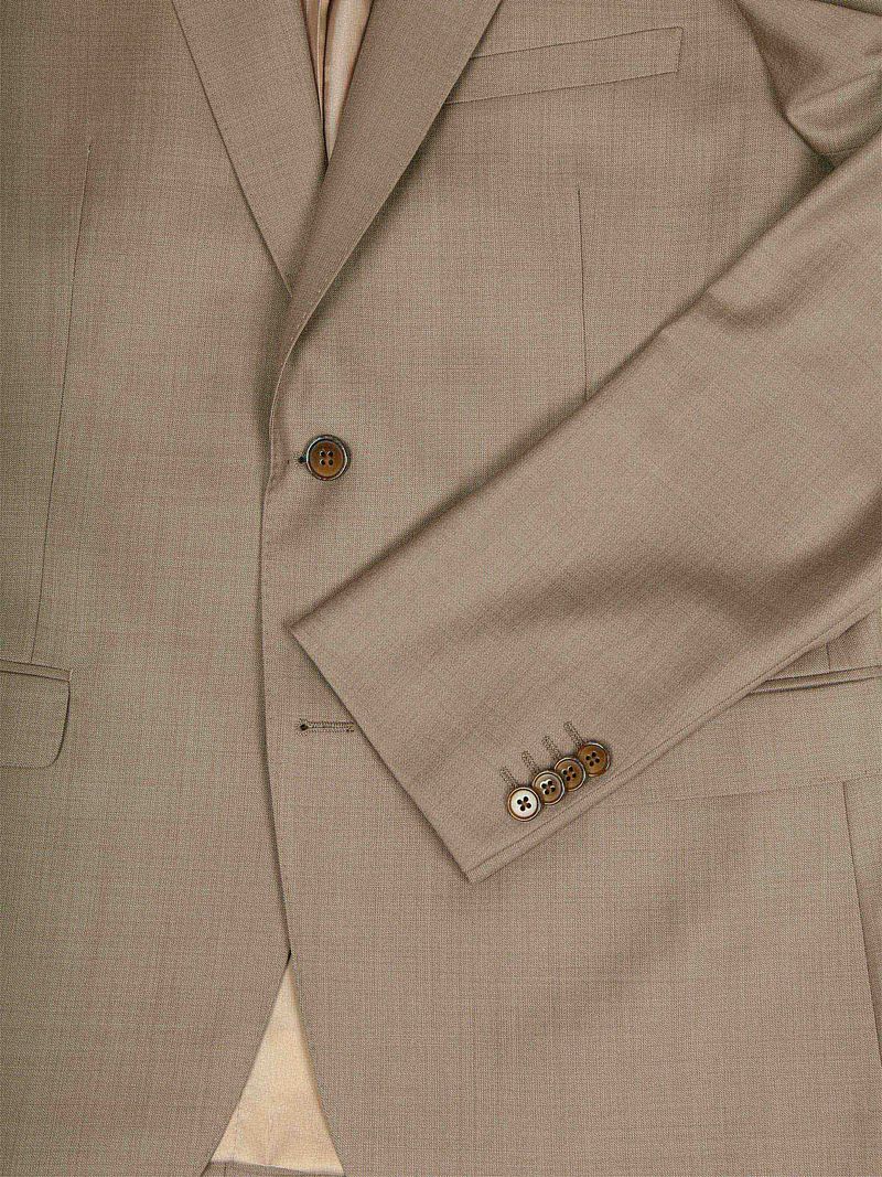 Suitable Anzug Birds Eye Wolle Sand - Größe 46 günstig online kaufen