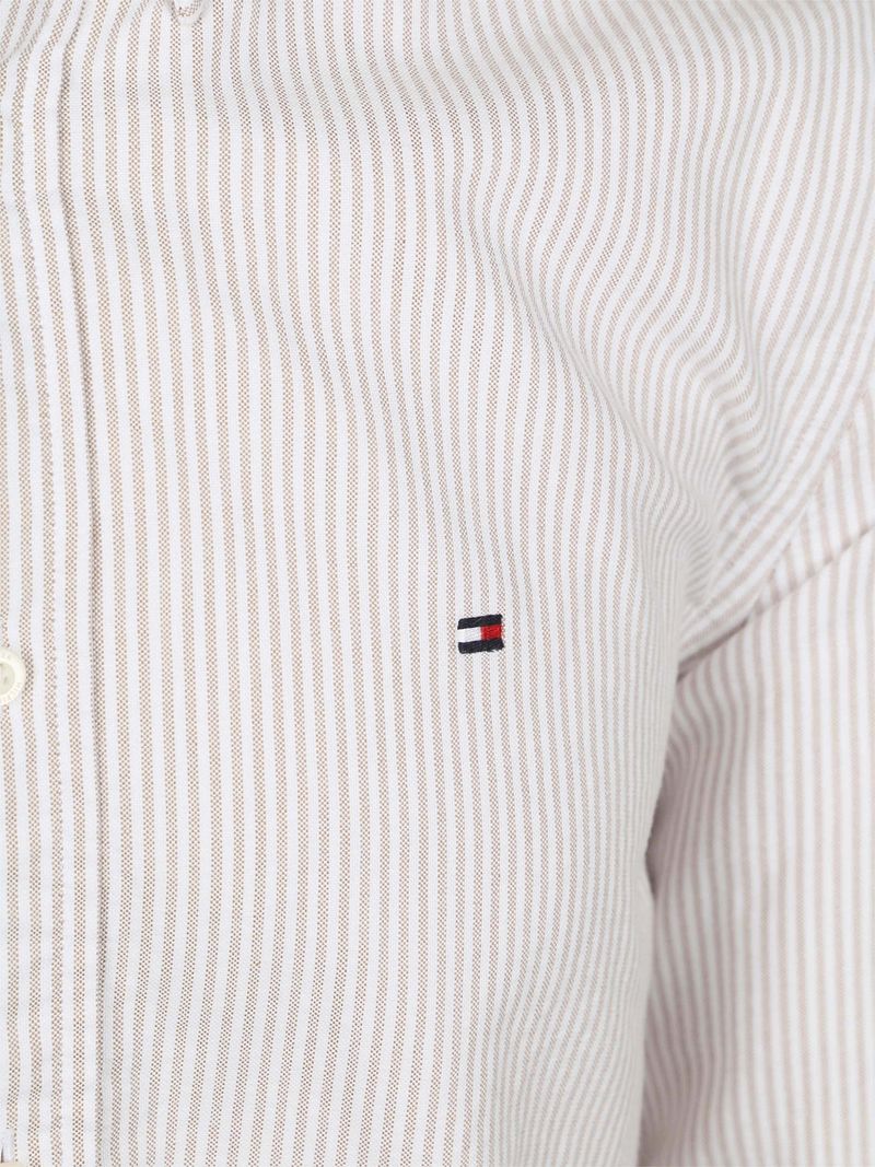 Tommy Hilfiger Oxford Hemd Streifen Beige - Größe XXL günstig online kaufen