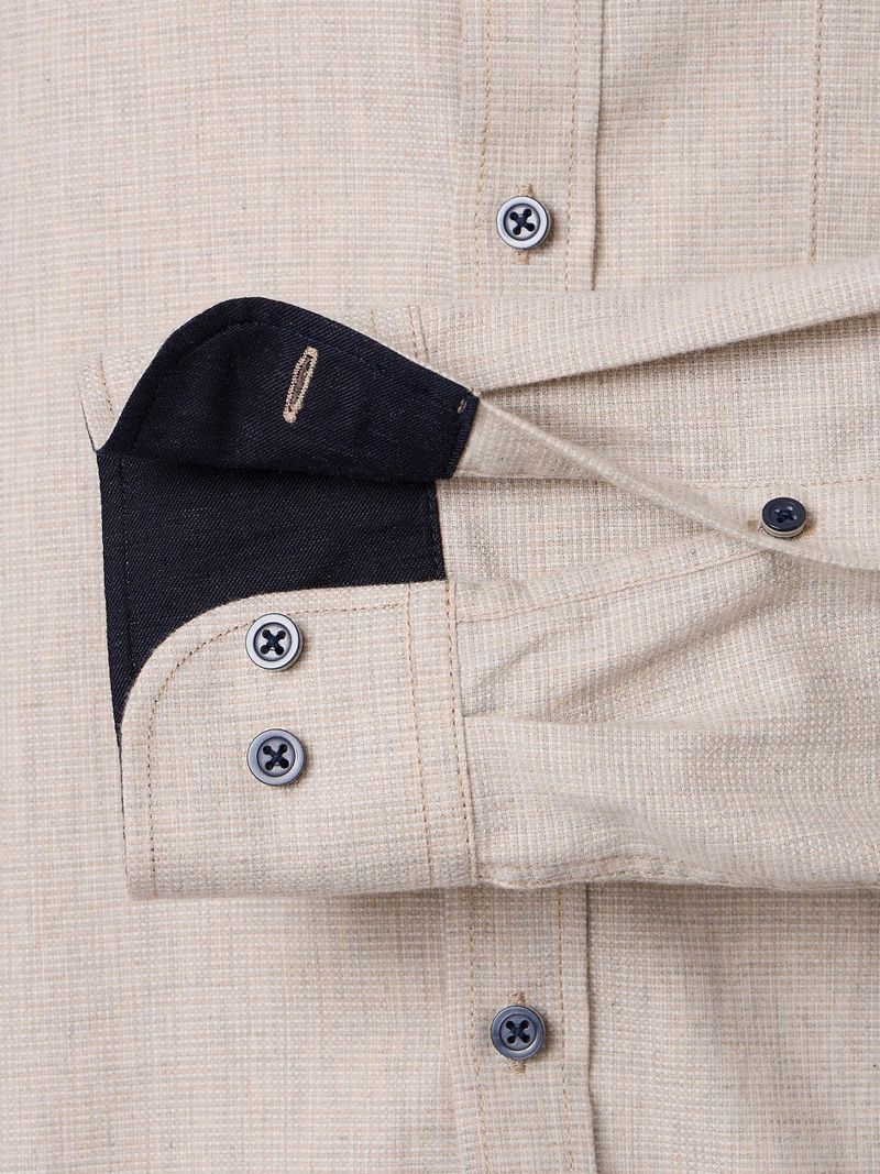 Casa Moda Freizeithemd Structure Beige - Größe 3XL günstig online kaufen