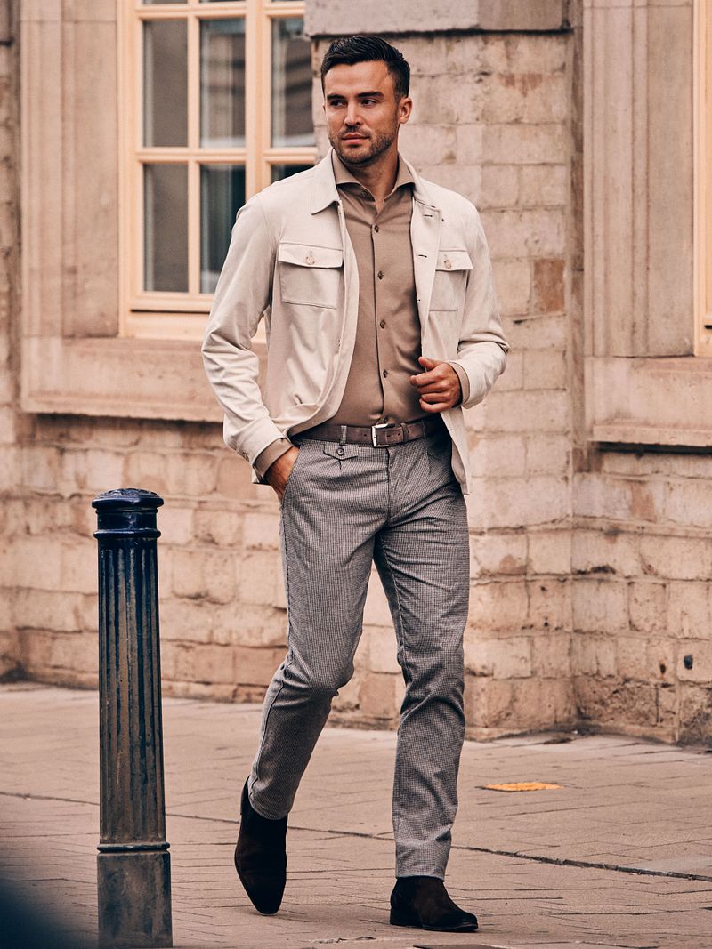 Suitable Sorona Hemd Beige - Größe 40 günstig online kaufen