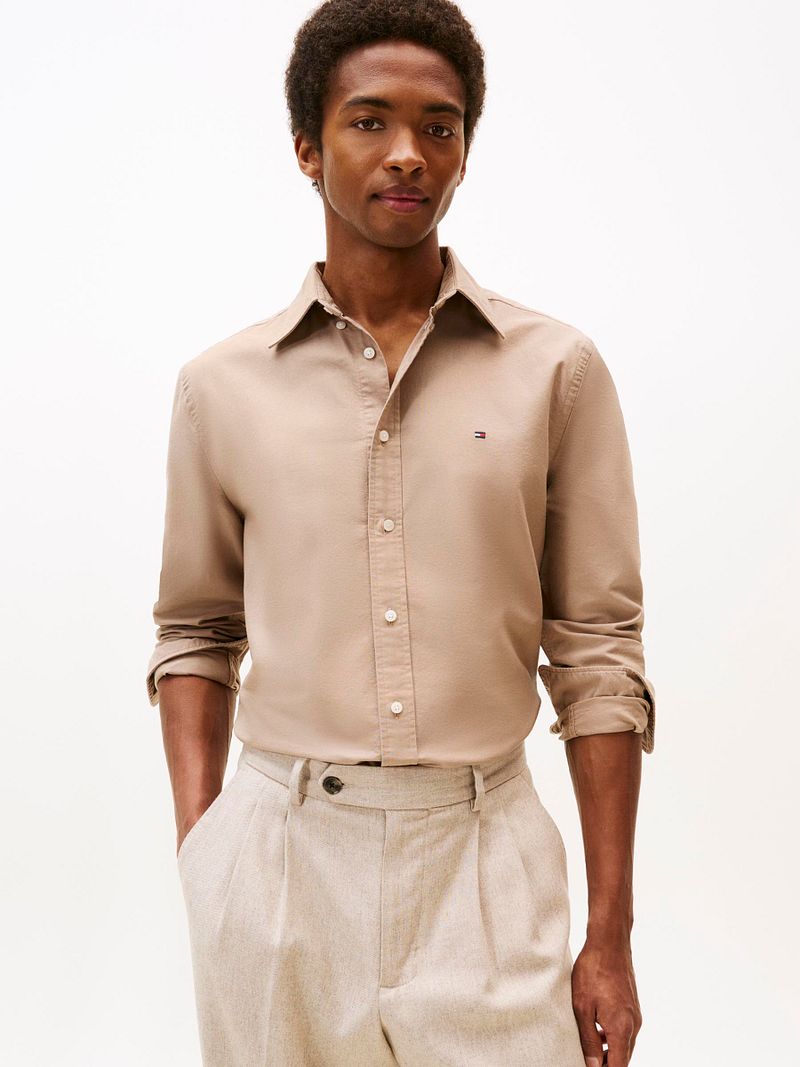 Tommy Hilfiger Oxford Hemd Camel - Größe XXL günstig online kaufen