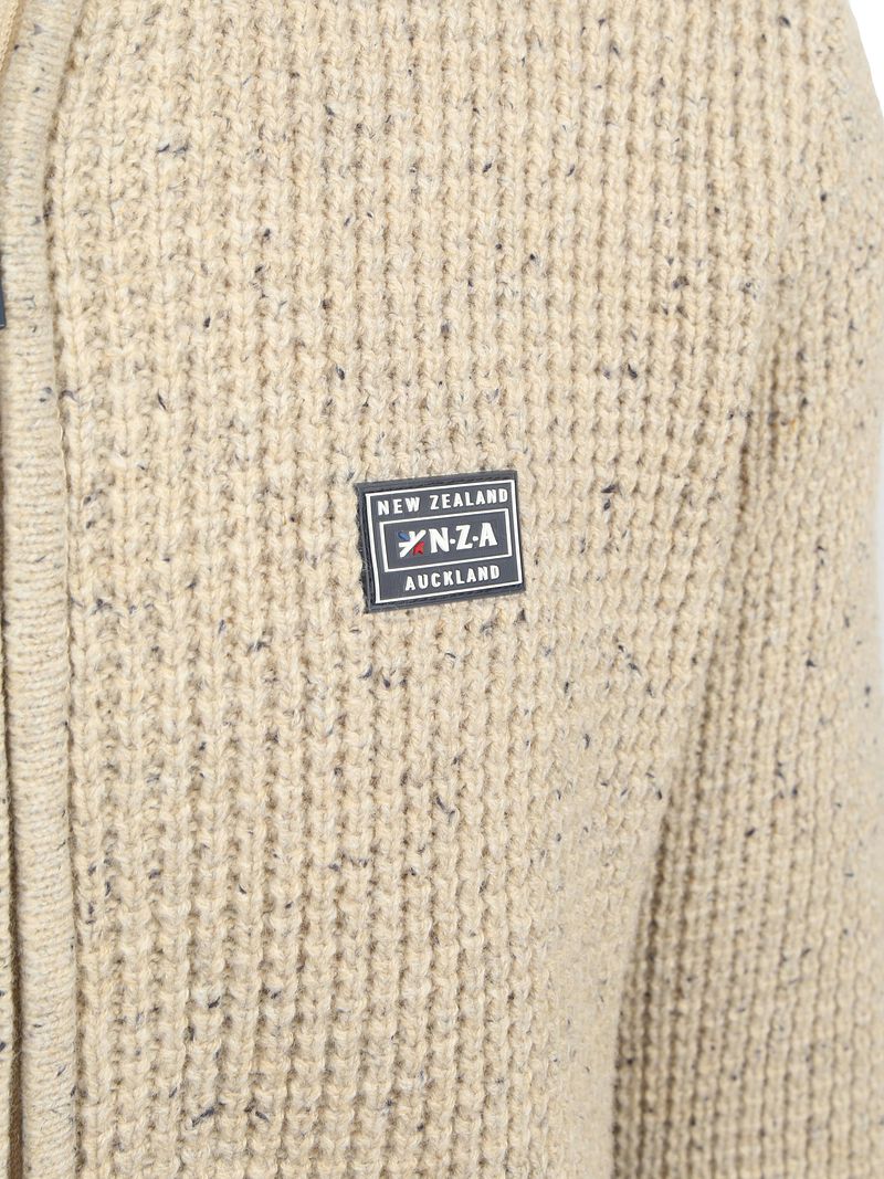 NZA Strickjacke Wool Mix Dominick Beige - Größe M günstig online kaufen