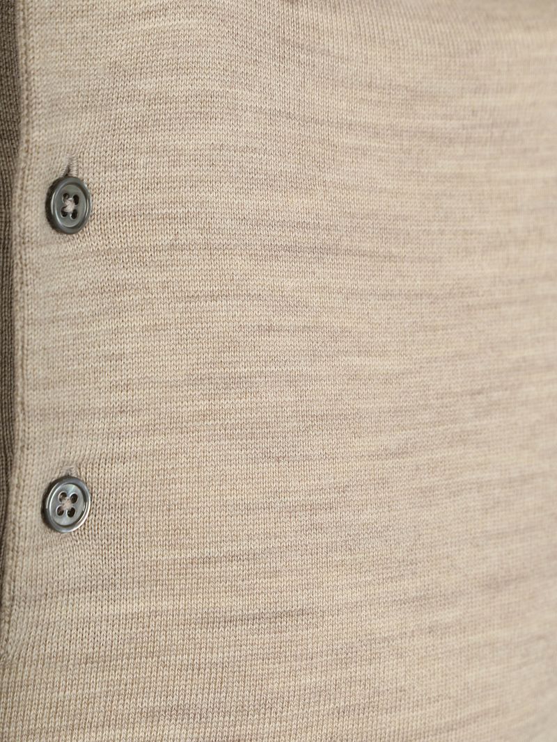 Suitable Poloshirt Merino Wolle Beige - Größe S günstig online kaufen