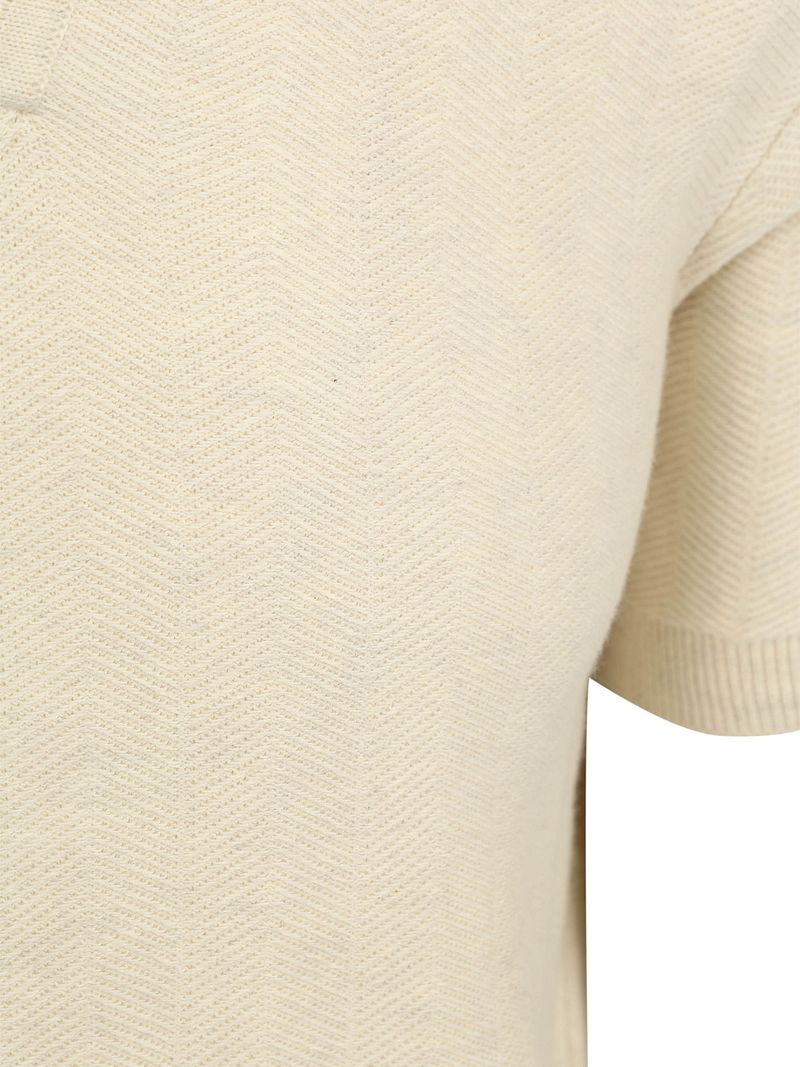 Suitable Knitted Poloshirt Riva Harring Ecru - Größe XL günstig online kaufen