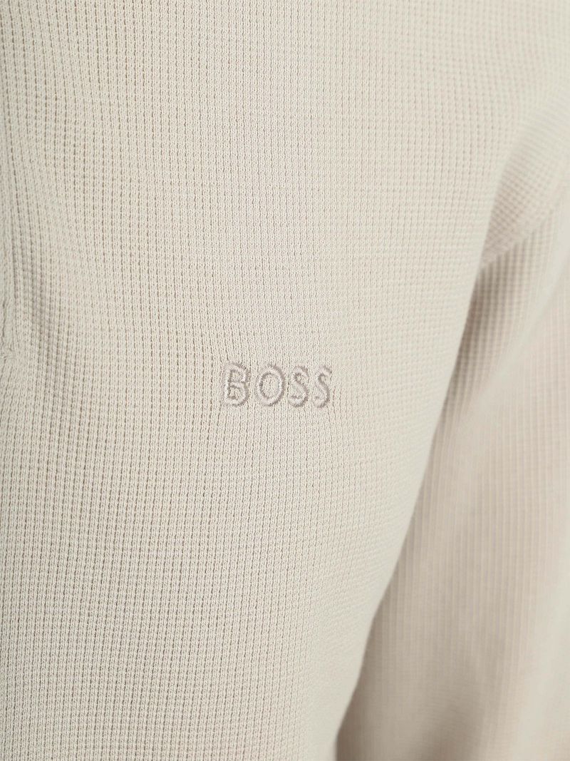 BOSS Petempestolong Long Sleeve Polo Ecru - Größe XL günstig online kaufen