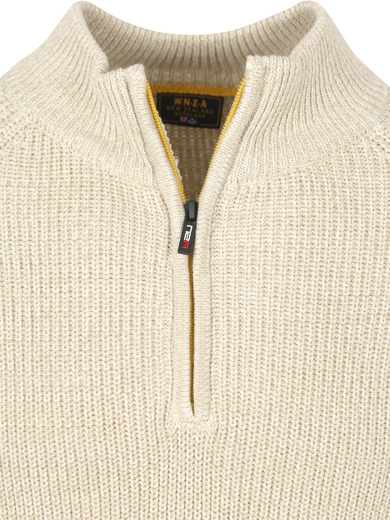 NZA Half-Zip Pullover Model "Drake" in Beige - Größe M günstig online kaufen