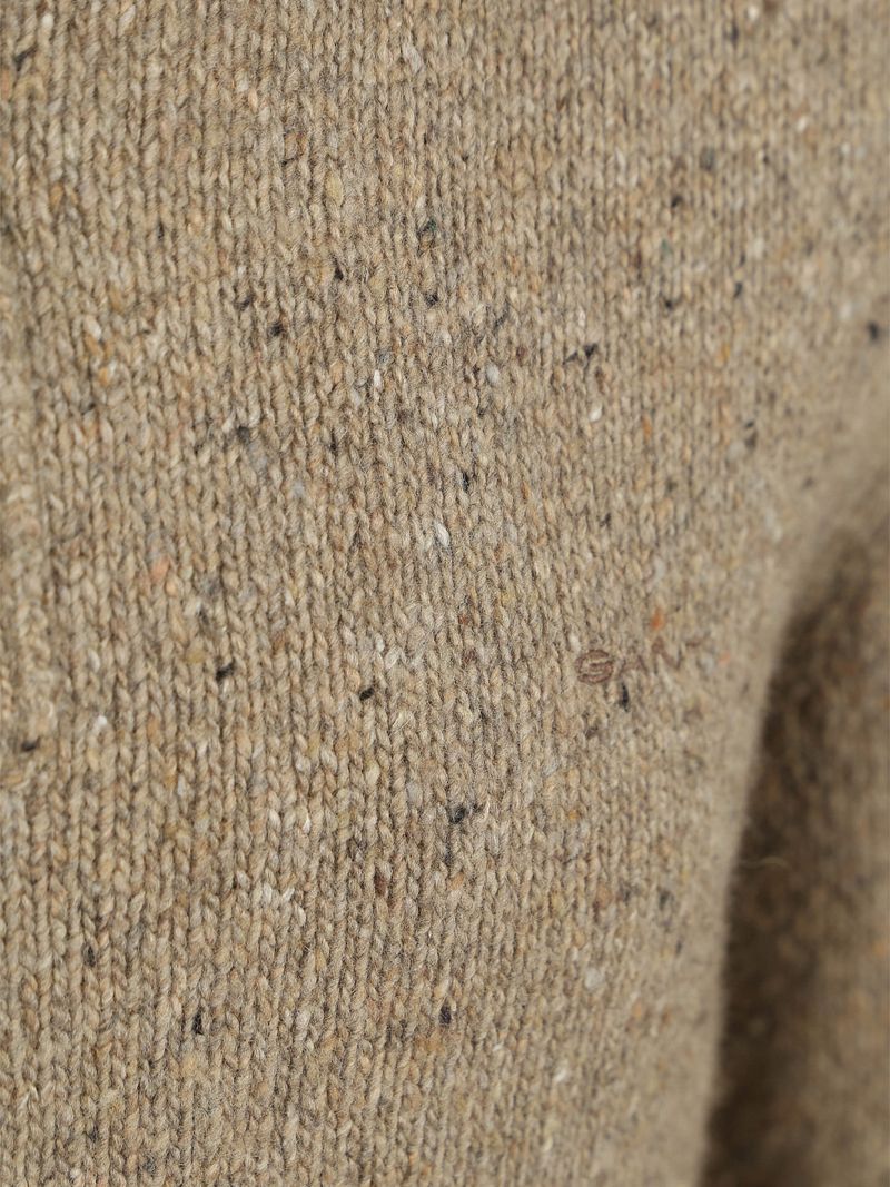 Gant Mocker Pullover Wool Blend Sand - Größe L günstig online kaufen