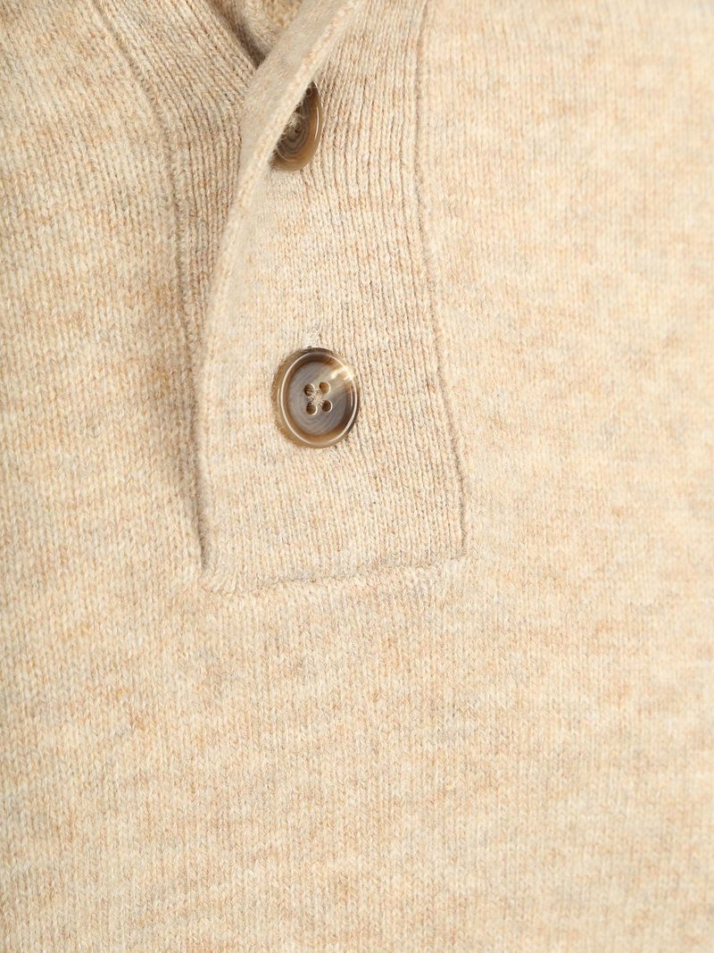 Steppin' Out Mocker Pullover Lammwolle Ecru - Größe M günstig online kaufen