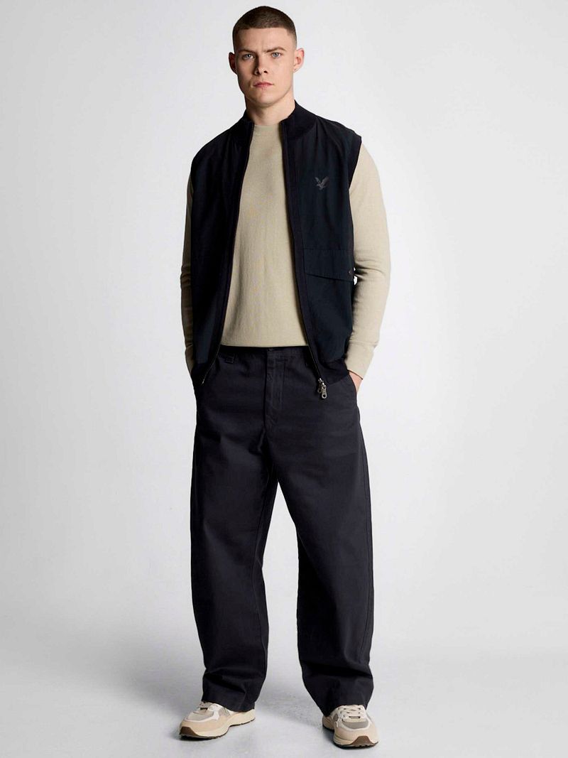 Lyle & Scott Tonal Pullover Greige - Größe L günstig online kaufen