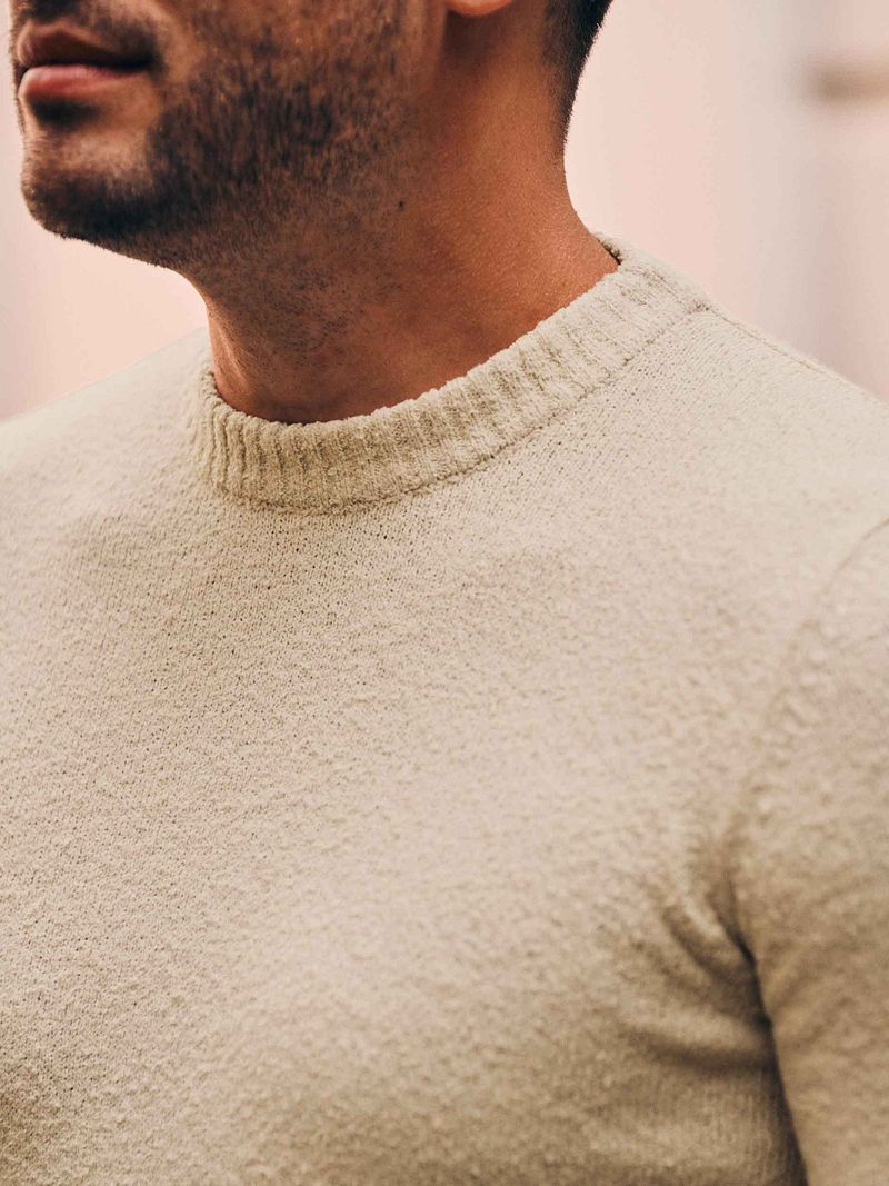 Suitable Pullover Bouclé Beige - Größe M günstig online kaufen